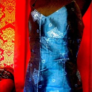 Sexy Wiggle Dress Shiny Blue